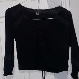 Black half sleeve shirt